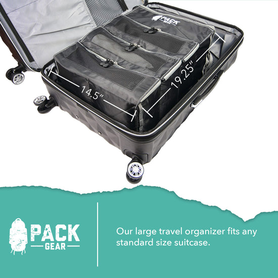 Suitcase Organizer | Pack More in your Luggage or Backpack | Carry-On ...